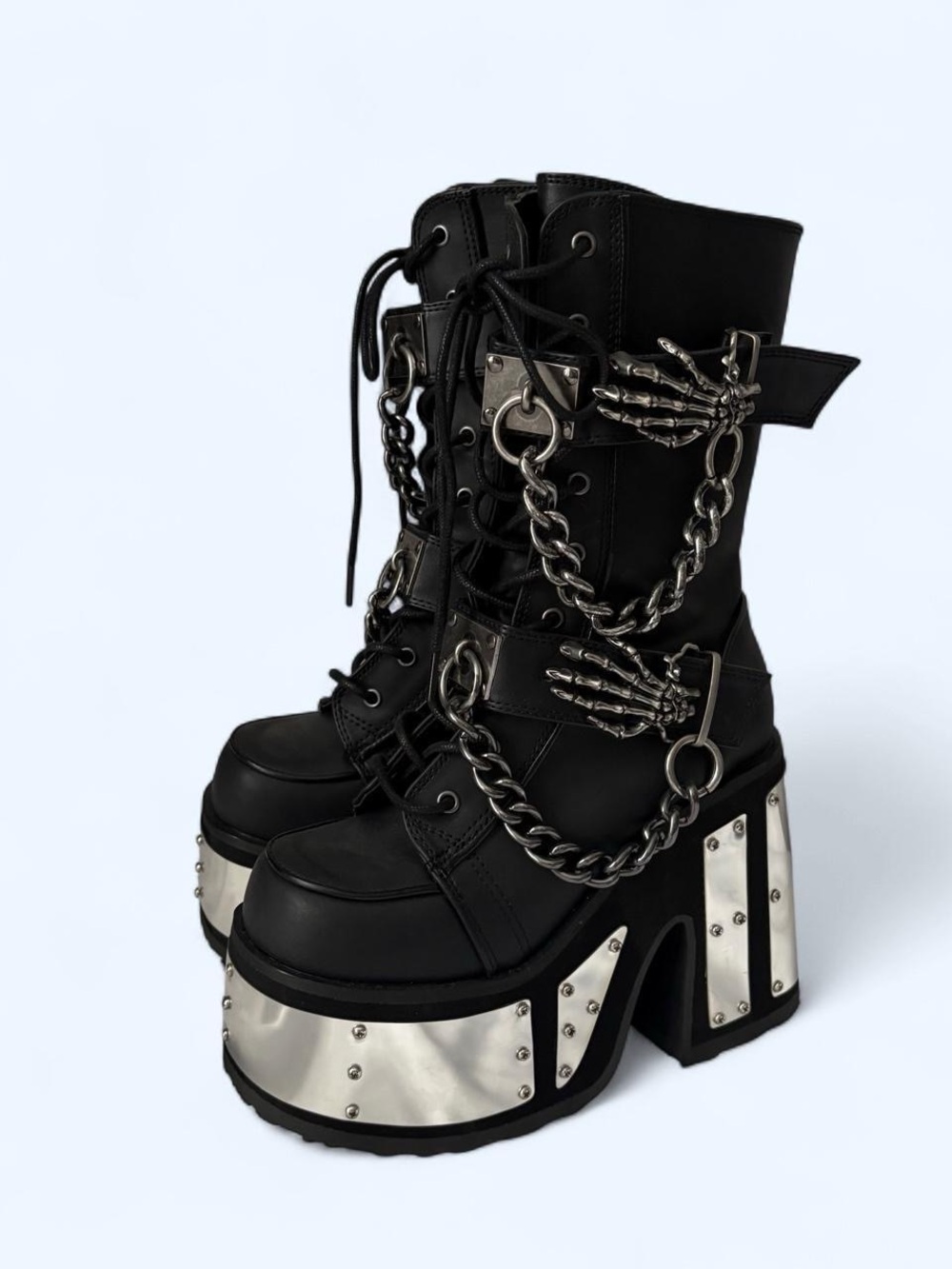 Demonia camel 120 metal platform and chains